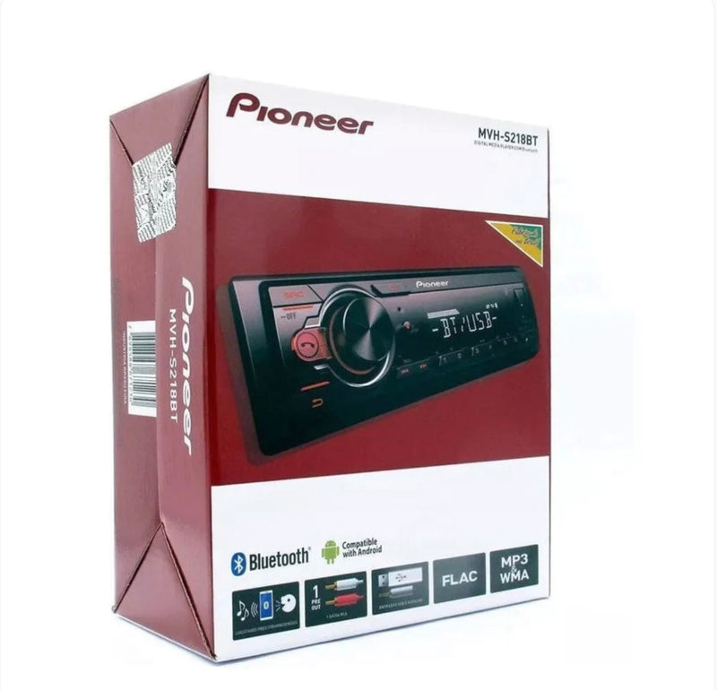 Som automotivo Pioneer MVH S218BT com USB bluetooth e radio