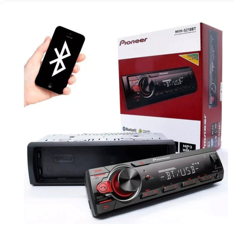 Som automotivo Pioneer MVH S218BT com USB bluetooth e radio