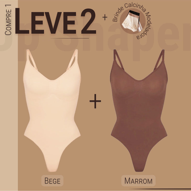 Body Modelador - Up Shaper - Compre 1 Leve 2 + Brinde Calcinha Modeladora