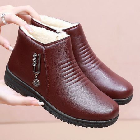 Bota Aveludada Femina de Inverno