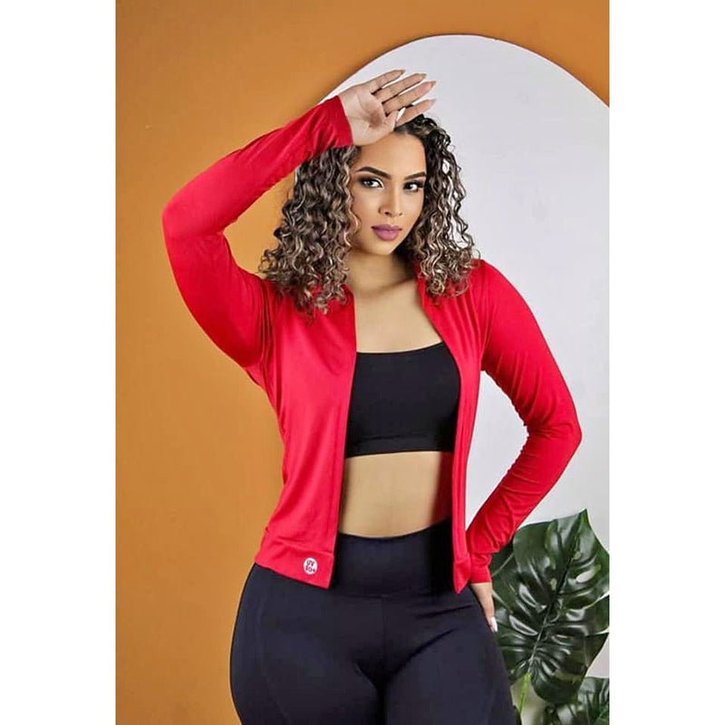 Blusa Feminina Proteção Solar Cardigan Uv Casaquinho Praia Academia